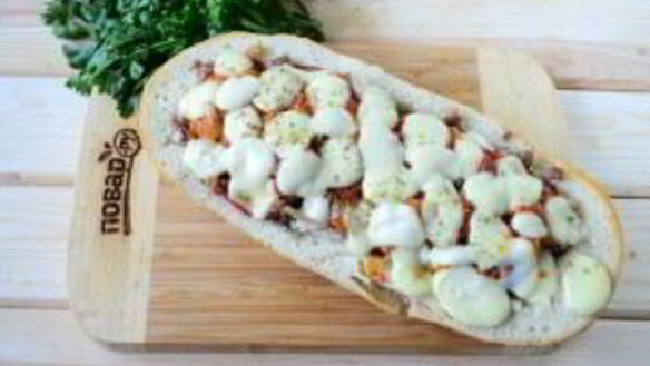 ШАГ 8. пицца в батоне