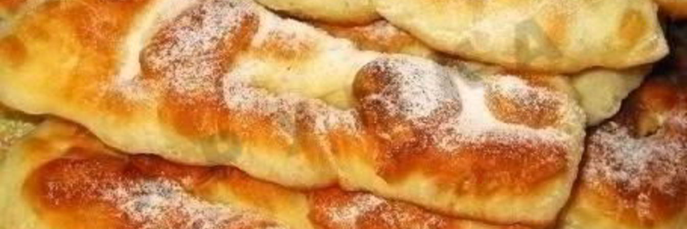 Пышный хворост на кефире