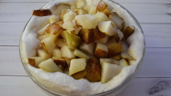 ШАГ 5. диетическая грушевая шарлотка