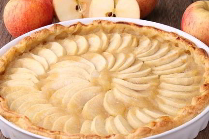 Диетическая шарлотка с яблоками