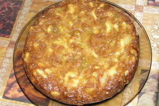 Капустная шарлотка в духовке