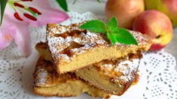 ШАГ 7. классическая шарлотка с яблоками и нектаринами