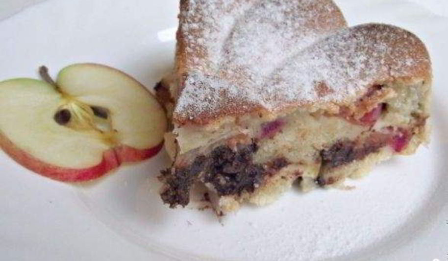 Рецепт красивая шарлотка с яблоками