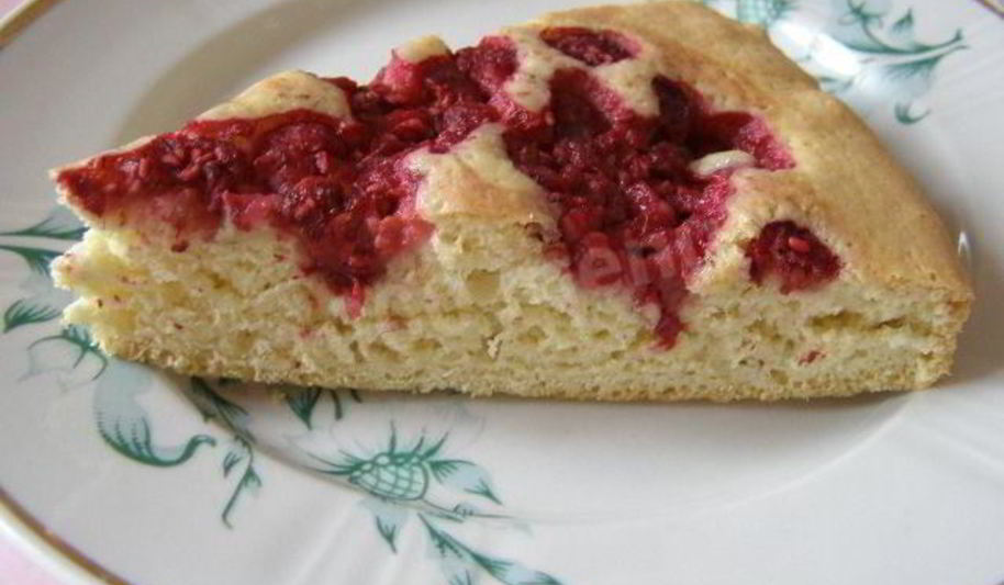 Рецепт малиновая шарлотка с малиной