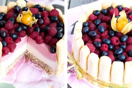 Малиновая шарлотка