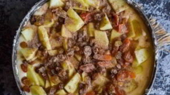 ШАГ 6. шарлотка из яблок на сметане