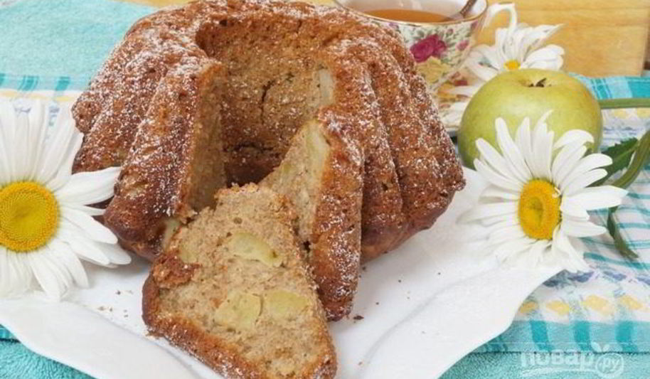 Рецепт шарлотка на кефире в духовке