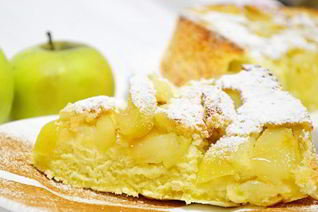 Шарлотка на молоке