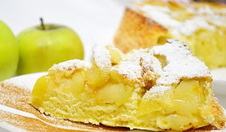 Рецепт шарлотка на молоке