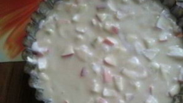 ШАГ 4. шарлотка на молоке