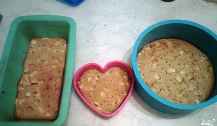 Рецепт шарлотка на ряженке с яблоками