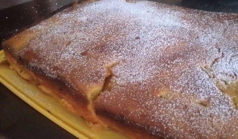 Рецепт шарлотка на творожном тесте с яблоками