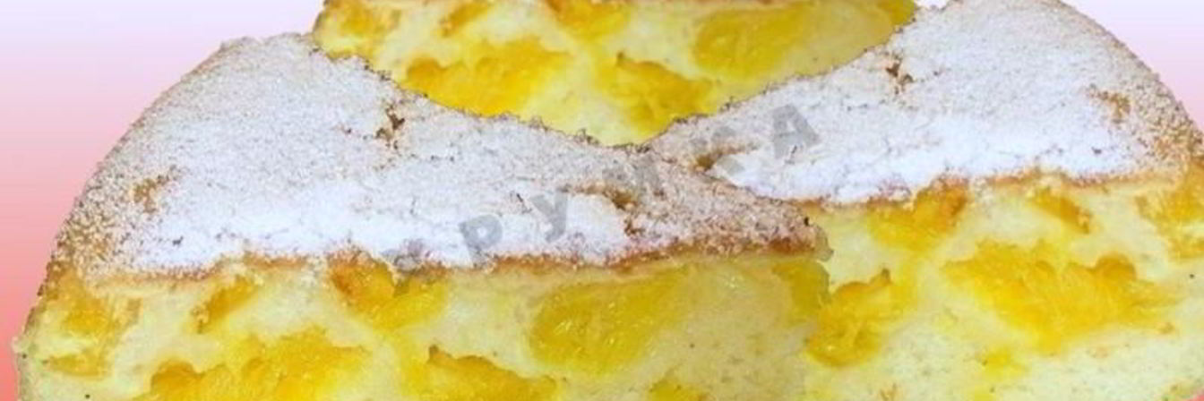 Шарлотка с апельсинами в мультиварке