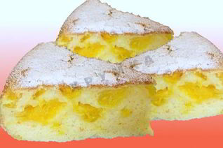 Шарлотка с апельсинами в мультиварке