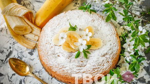 ШАГ 8. шарлотка с бананами