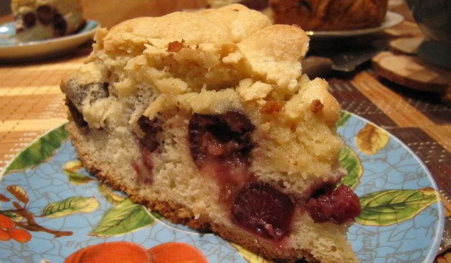 Рецепт шарлотка с черешней