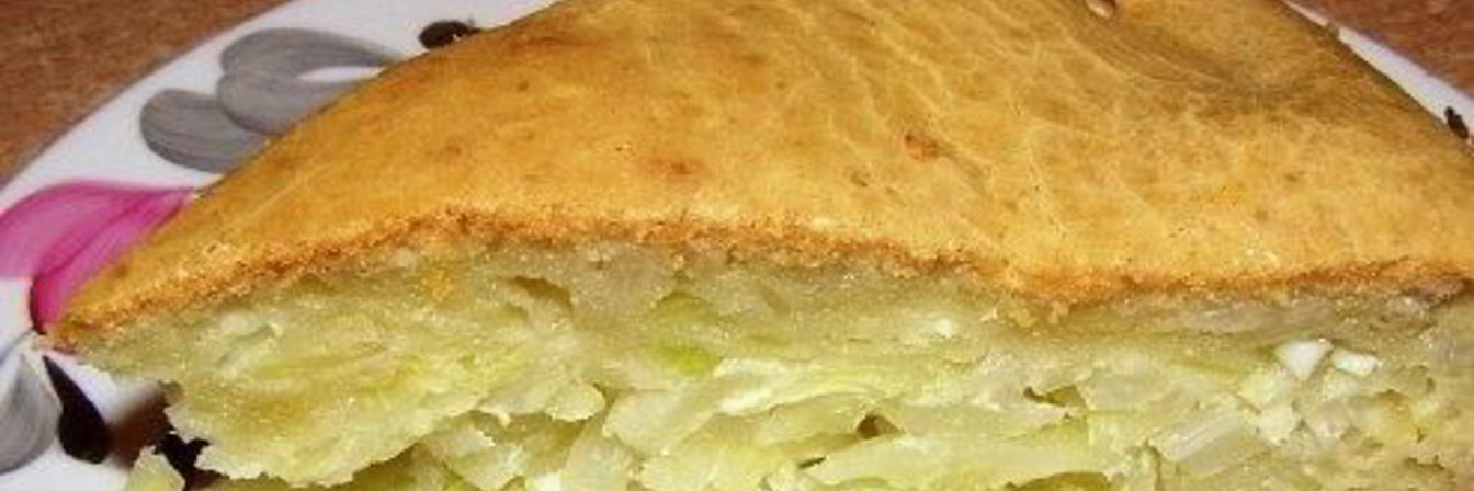 Шарлотка с капустой в духовке