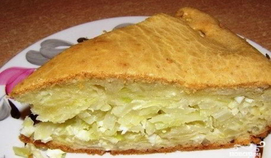 Рецепт шарлотка с капустой в духовке