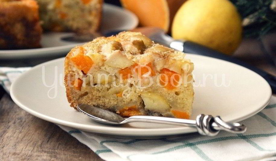 Рецепт шарлотка с тыквой и яблоками в мультиварке