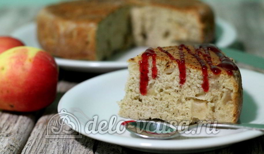 Рецепт шарлотка с яблоками в мультиварке