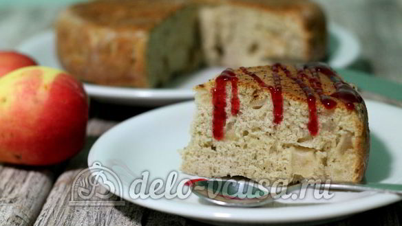 ШАГ 14. шарлотка с яблоками в мультиварке