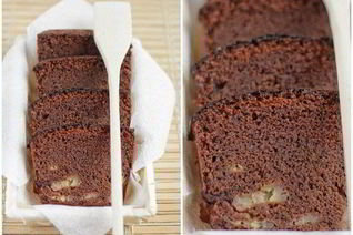 Шоколадно-банановая шарлотка