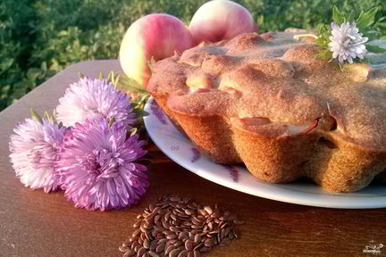 Вегетарианская шарлотка без яиц