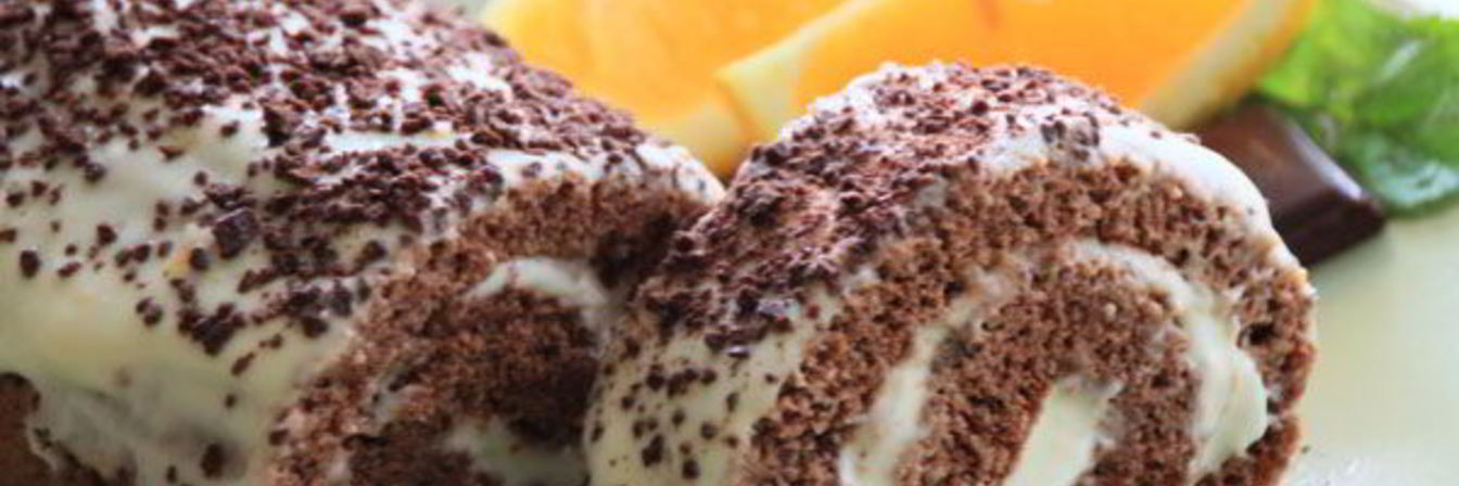 Шоколадно-апельсиновый рулет