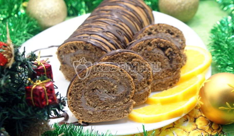 Рецепт шоколадный рулет