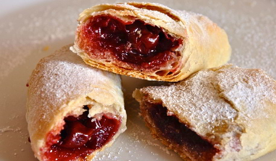 Рецепт штрудель с вишней