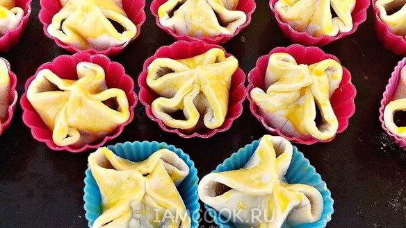 ШАГ 7. слойки с малиной и шоколадом