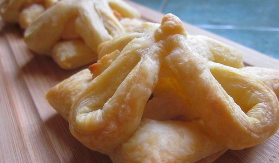 Рецепт слойки с творогом