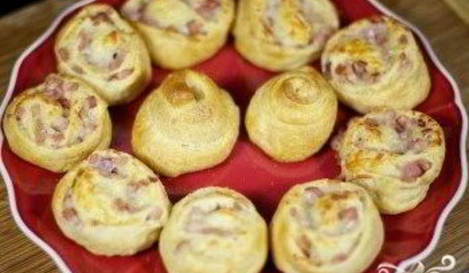 Рецепт слойки с ветчиной