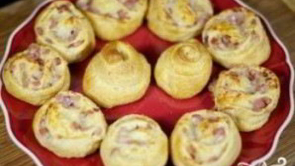 ШАГ 7. слойки с ветчиной