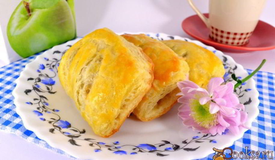 Рецепт слойки с яблочным вареньем