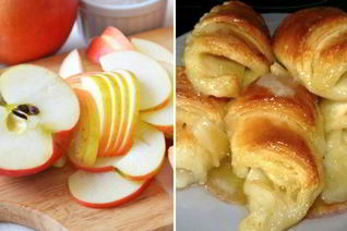 Слойки с яблоками