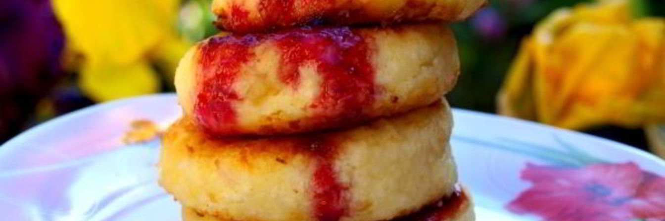 Кокосовые сырники с бананом