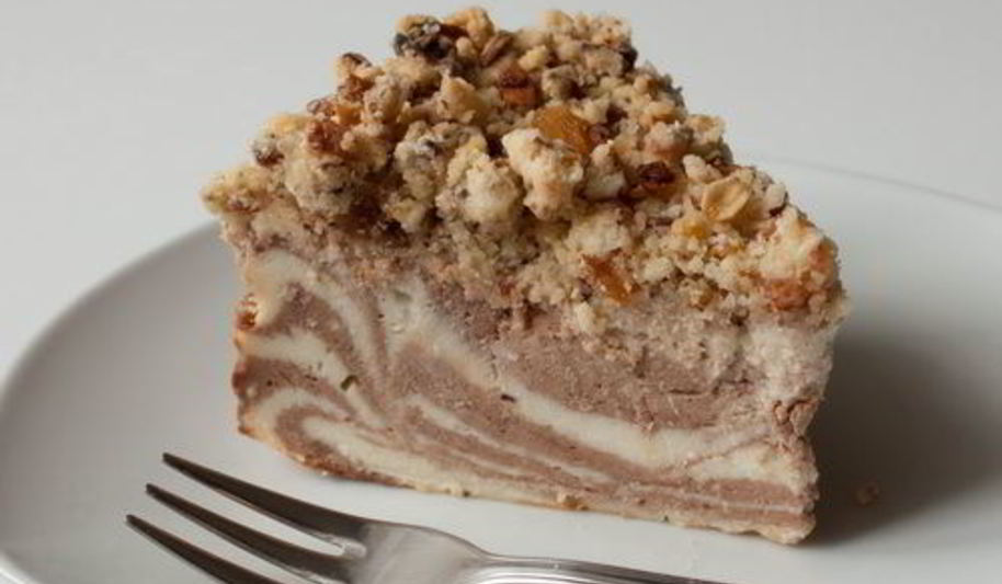 Рецепт мраморный творожник с мюсли