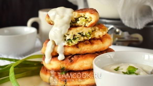 ШАГ 14. несладкие сырники с начинкой из яйца и зеленого лука