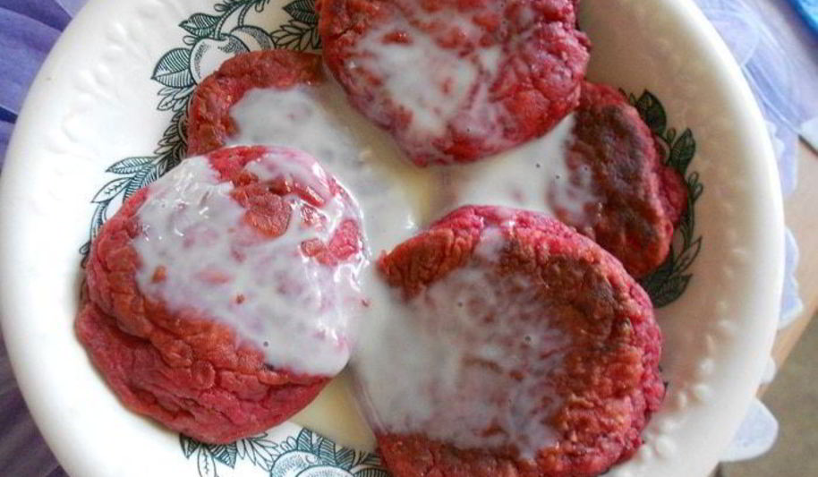 Рецепт розовые сырники