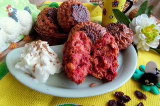 Свекольные сырники из духовки