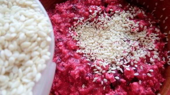 ШАГ 12. свекольные сырники из духовки