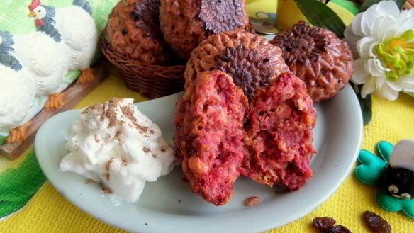 ШАГ 19. свекольные сырники из духовки