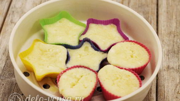 ШАГ 7. сырники на пару в мультиварке