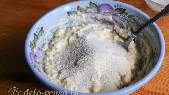 ШАГ 4. сырники с бананом и манкой