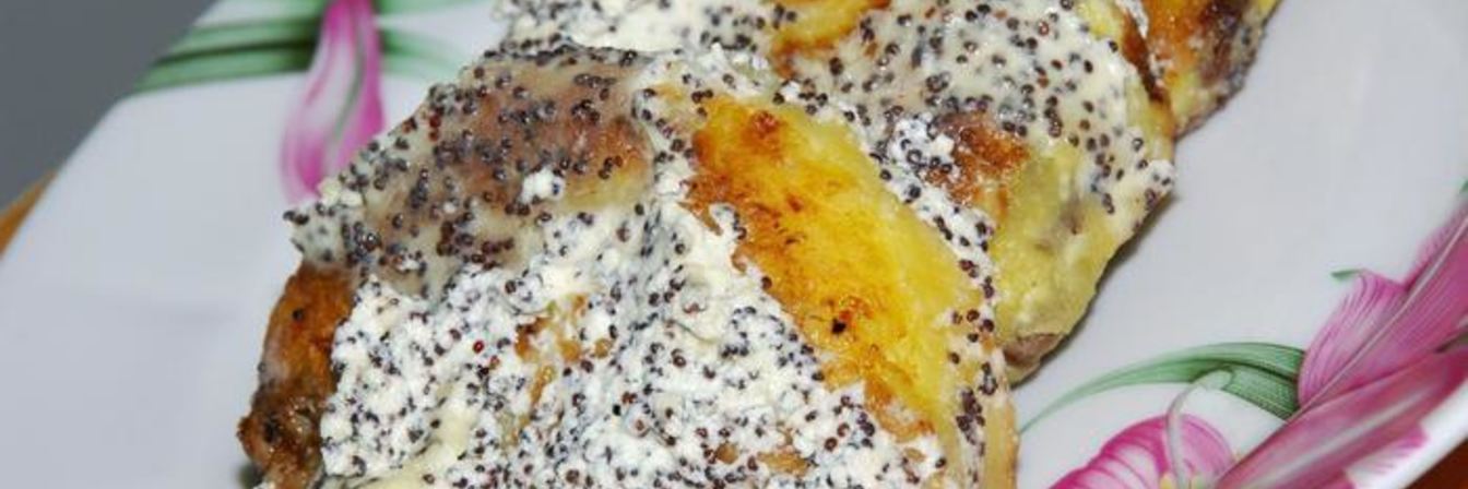 Сырники с изюмом и маковым соусом по-белорусски