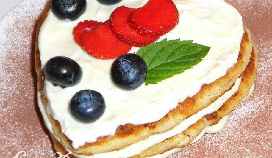 Рецепт сырники с кремом