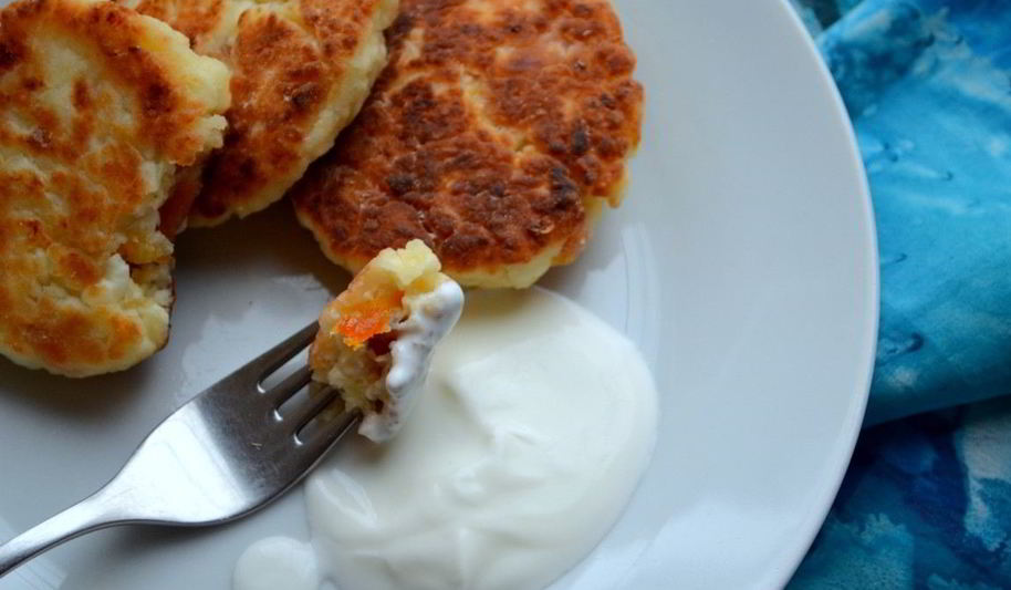 Рецепт сырники с курагой