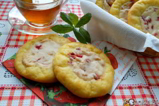 Сырники с творожным кремом в духовке