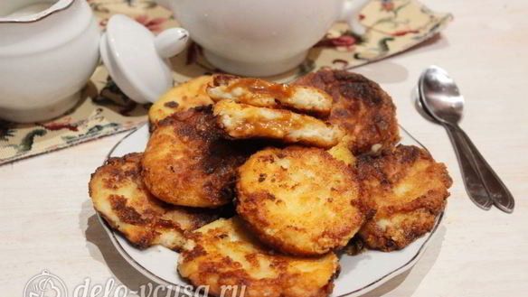 ШАГ 12. сырники с вареной сгущенкой